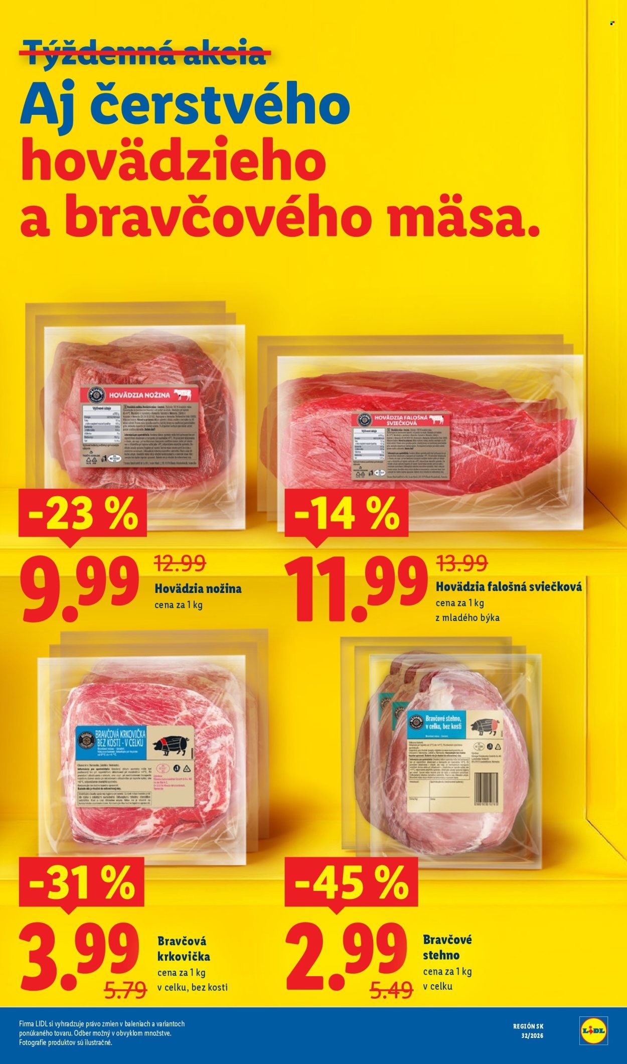 LIDL leták - Dlhodobo zlacnené