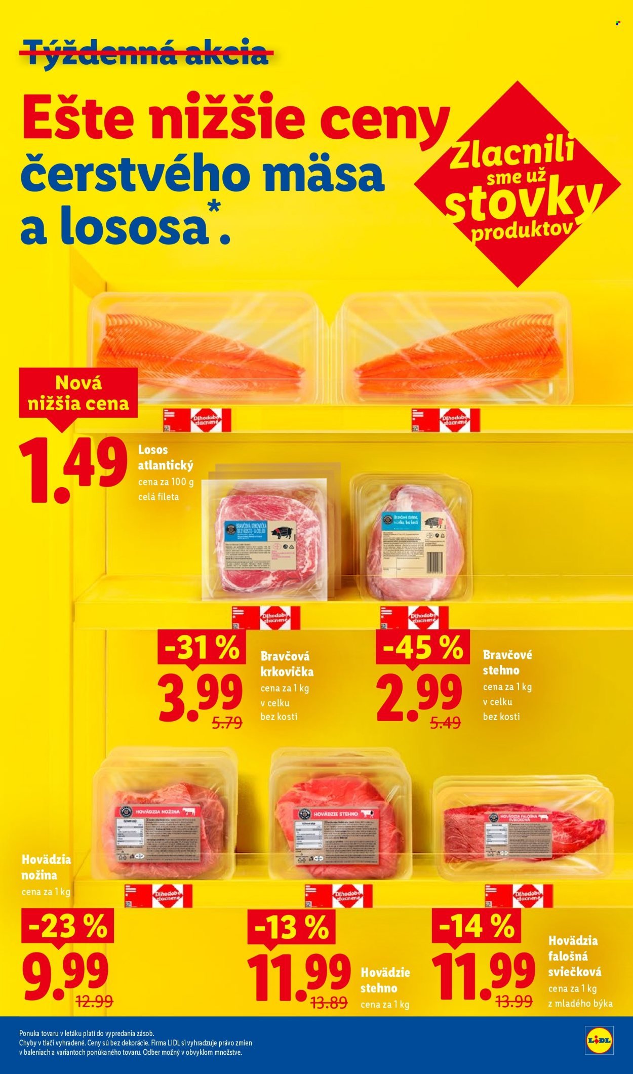 LIDL leták - Dlhodobo zlacnené