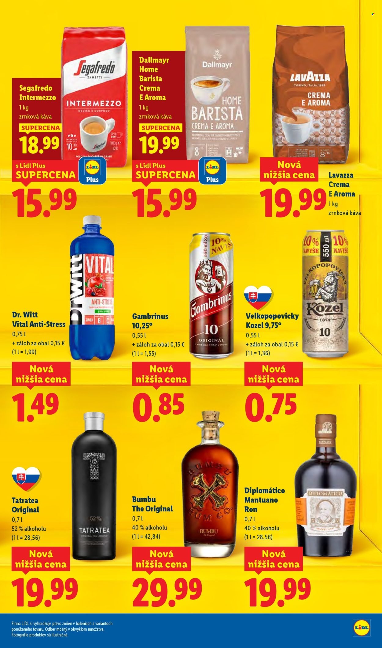 LIDL leták - Dlhodobo zlacnené