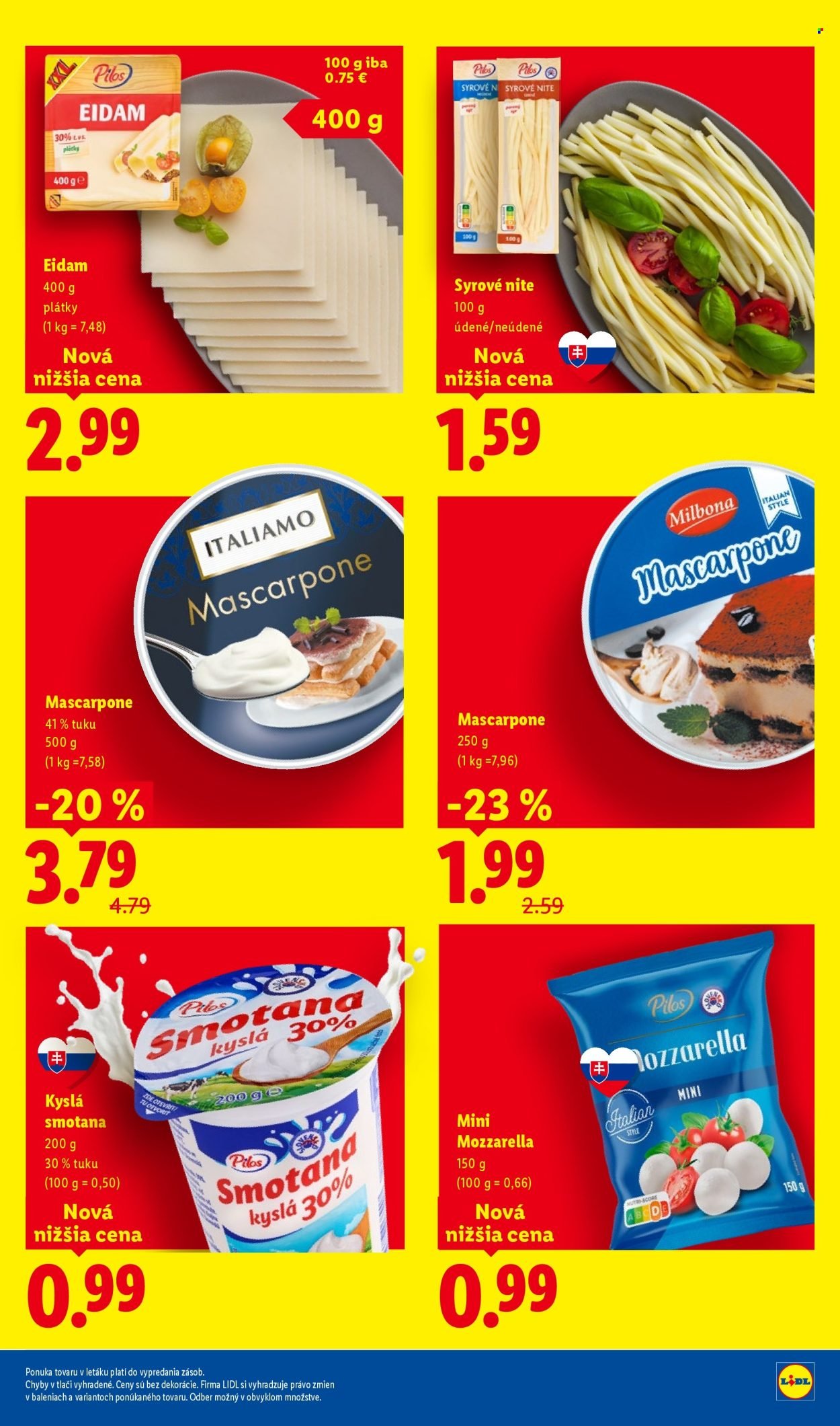 LIDL leták - Dlhodobo zlacnené