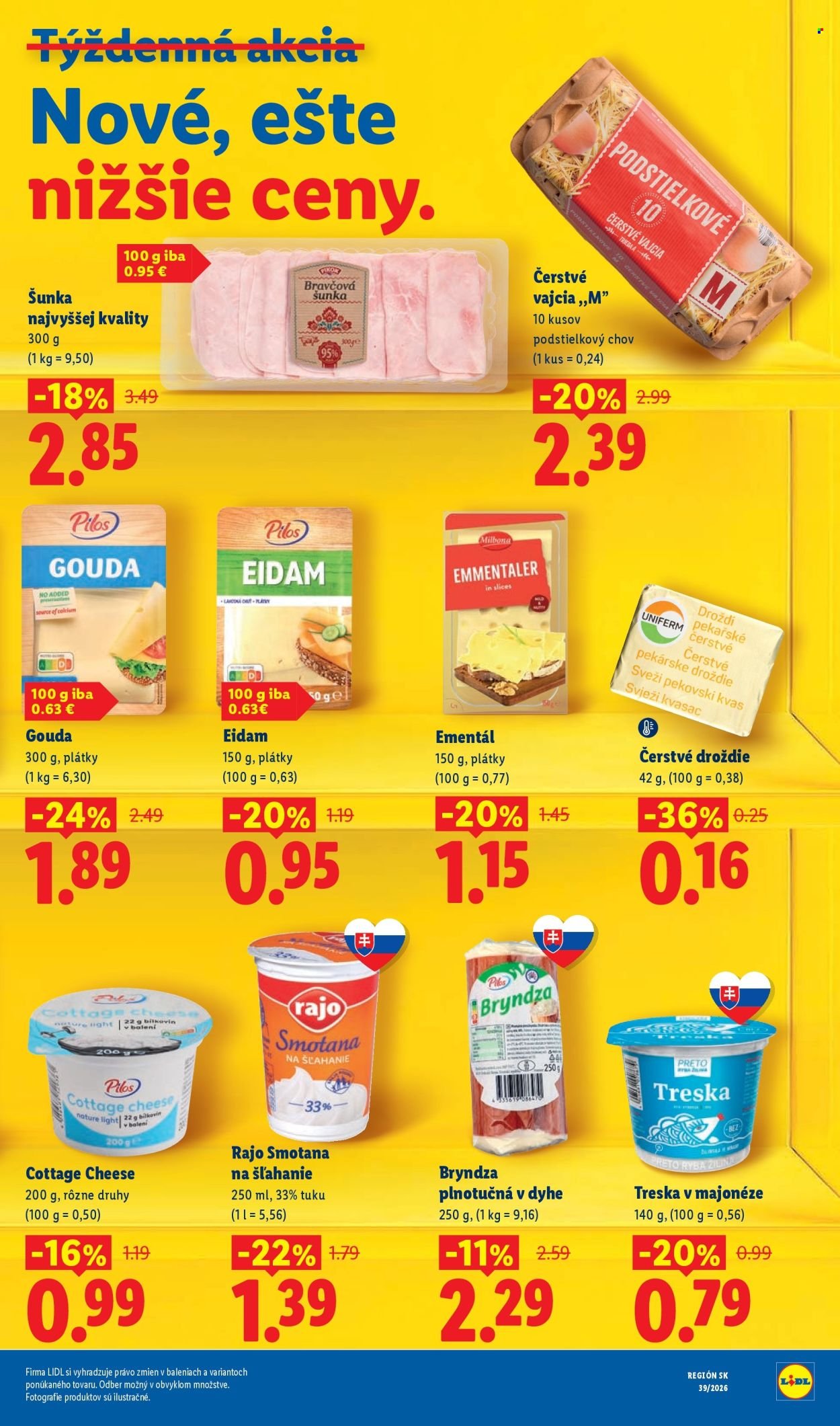 LIDL leták - Dlhodobo zlacnené