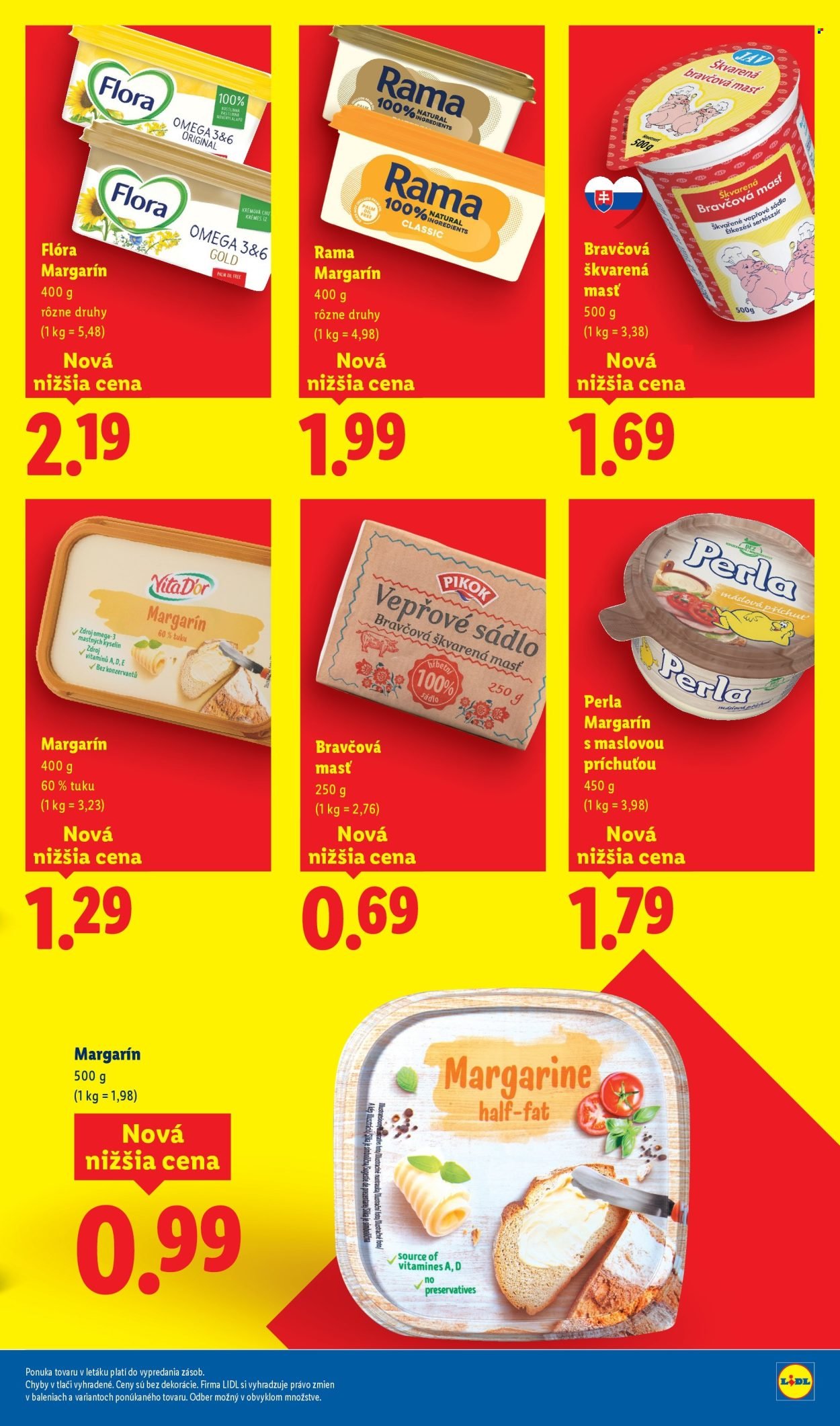 LIDL leták - Dlhodobo zlacnené