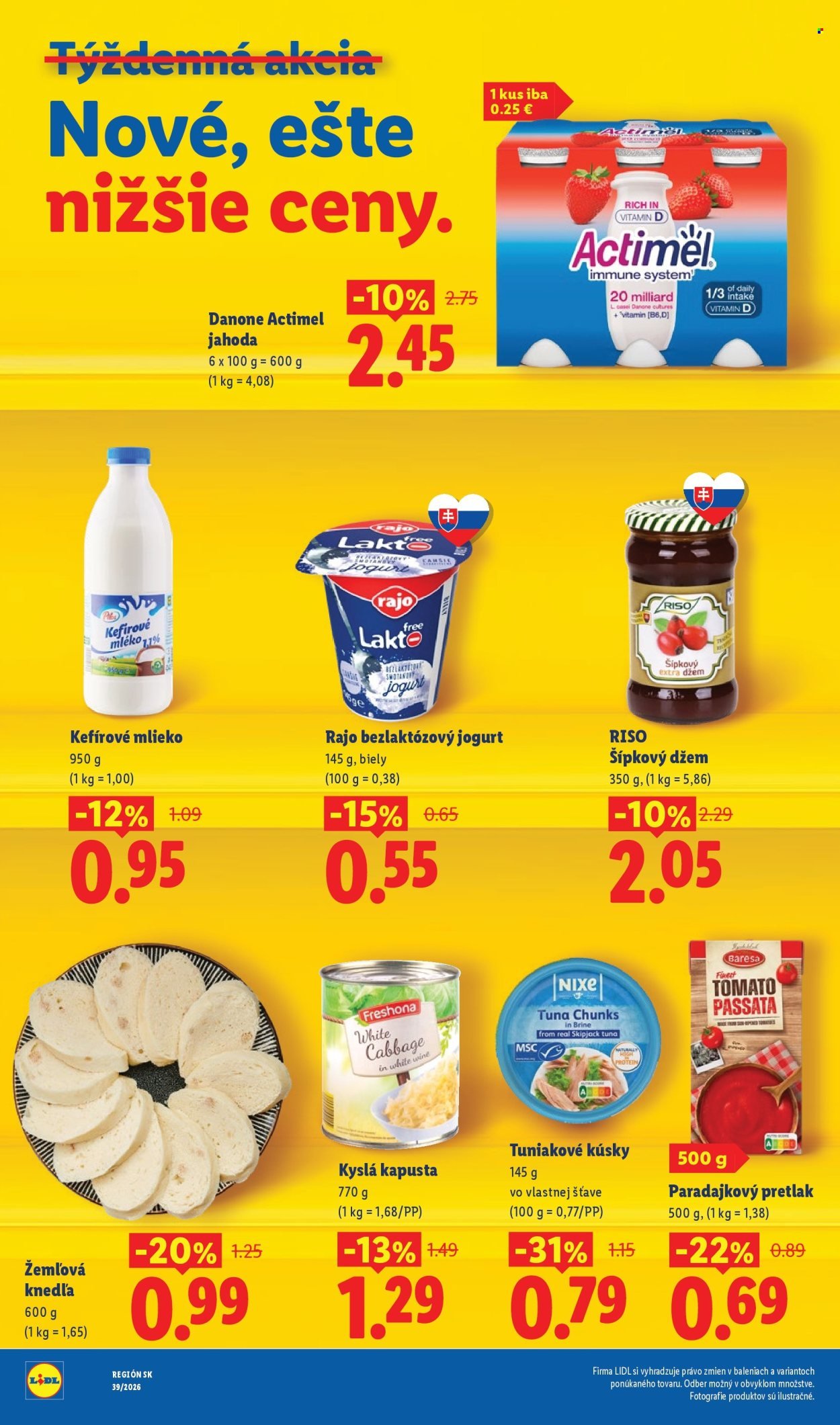 LIDL leták - Dlhodobo zlacnené