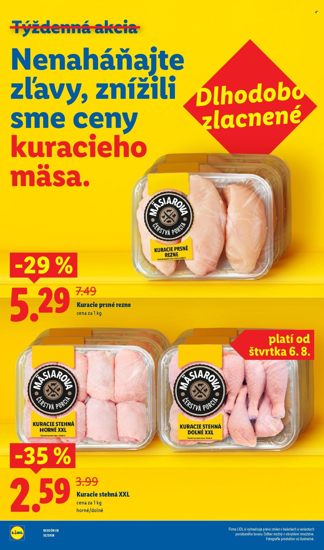 LIDL leták - Dlhodobo zlacnené