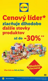 LIDL leták - Dlhodobo zlacnené