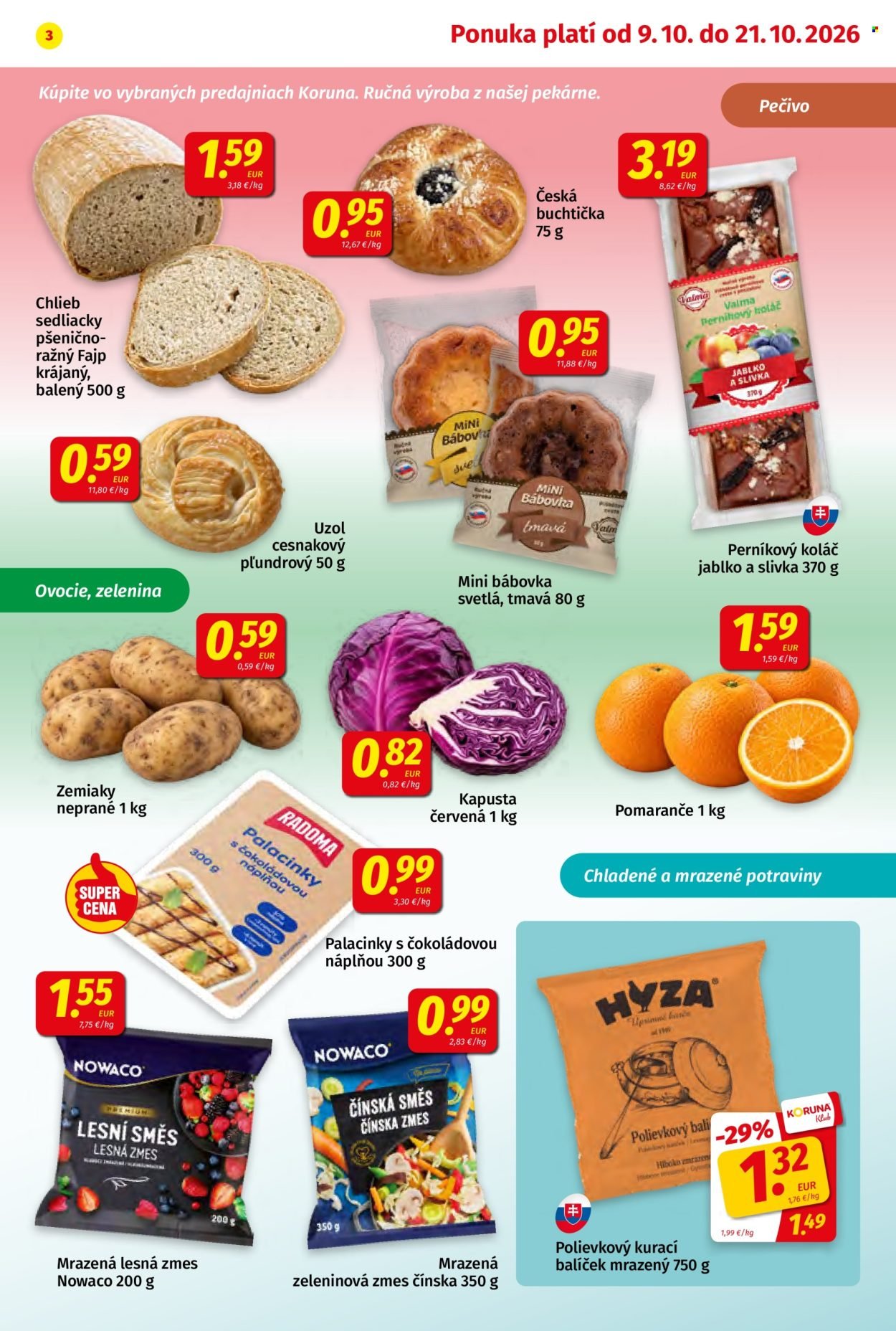 POTRAVINY KORUNA leták - Od piatka 9.10.2026