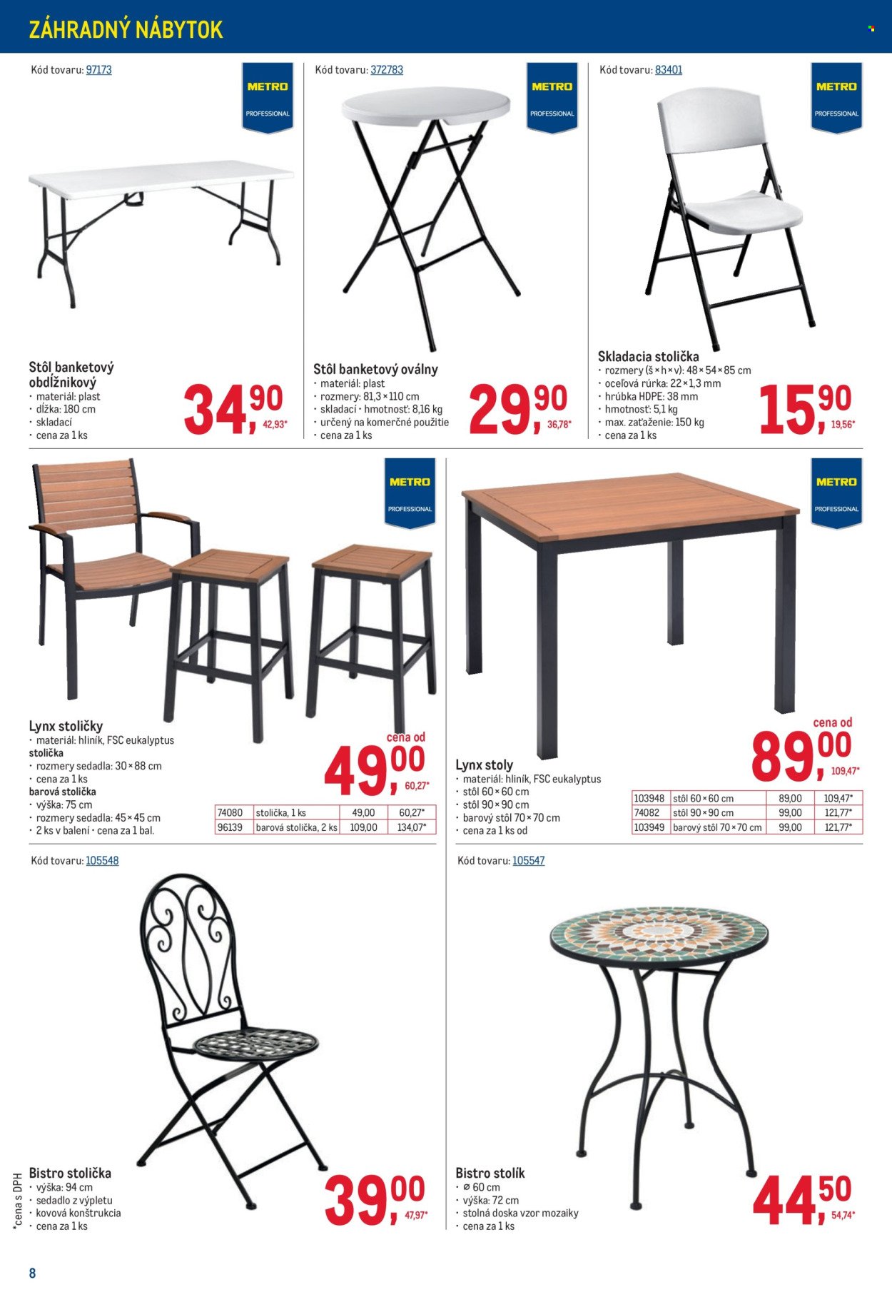 METRO leták - Vonkajšie vybavenie (2026-03-11 - 2026-04-07) | 8