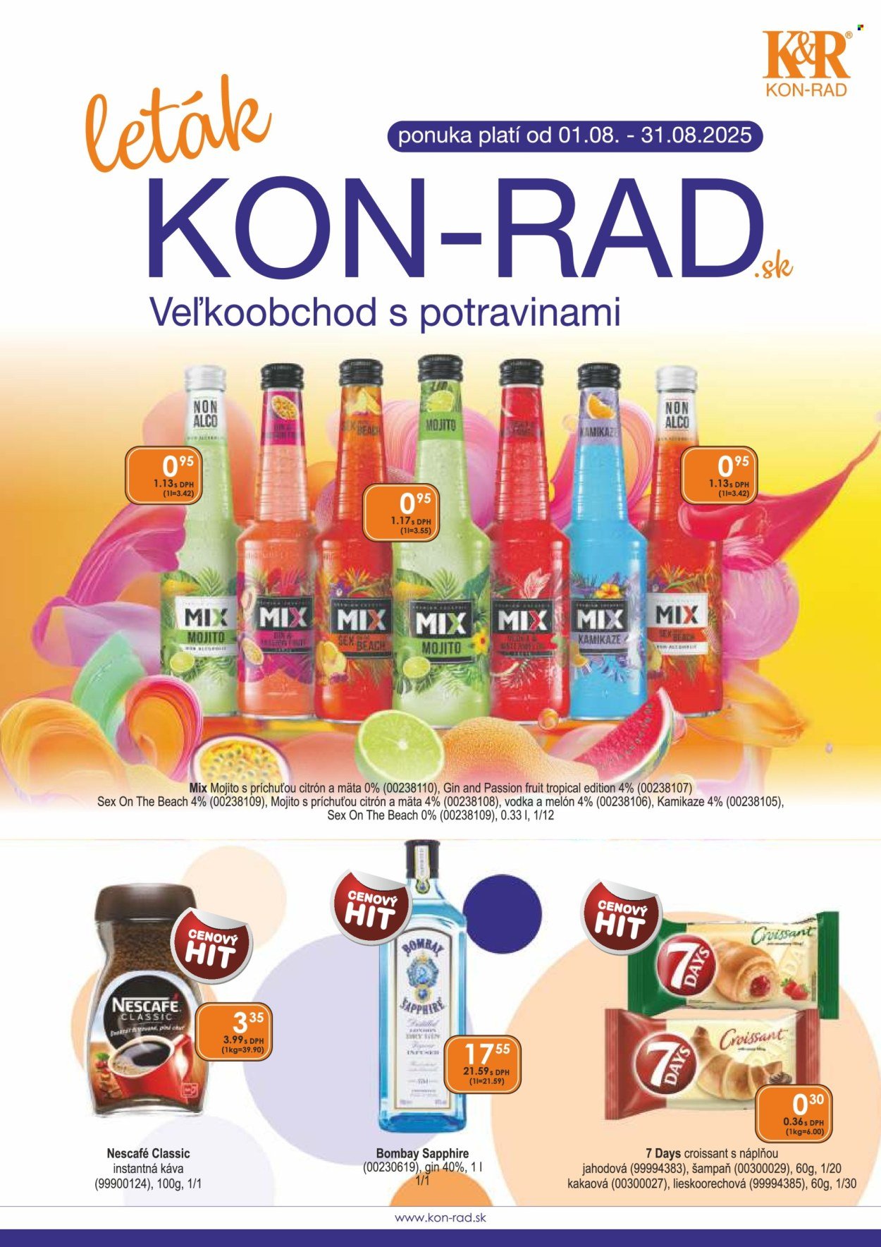 KON-RAD leták - Od piatka 1.8.2025 (2025-08-01 - 2025-08-31) | 1