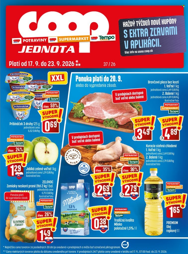 COOP JEDNOTA leták - Od štvrtka 17.9.2026