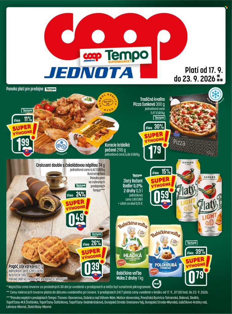 COOP JEDNOTA leták - Od štvrtka 17.9.2026