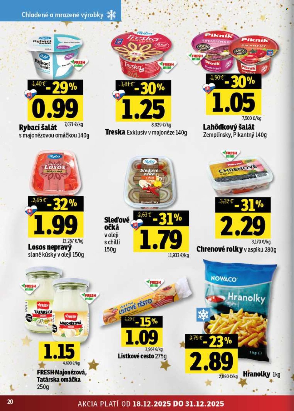 FRESH leták - Stredné a západné Slovensko (2025-12-18 - 2025-12-31) | 20