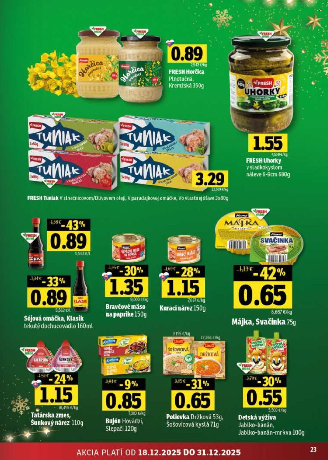 FRESH leták - Stredné a západné Slovensko (2025-12-18 - 2025-12-31) | 23