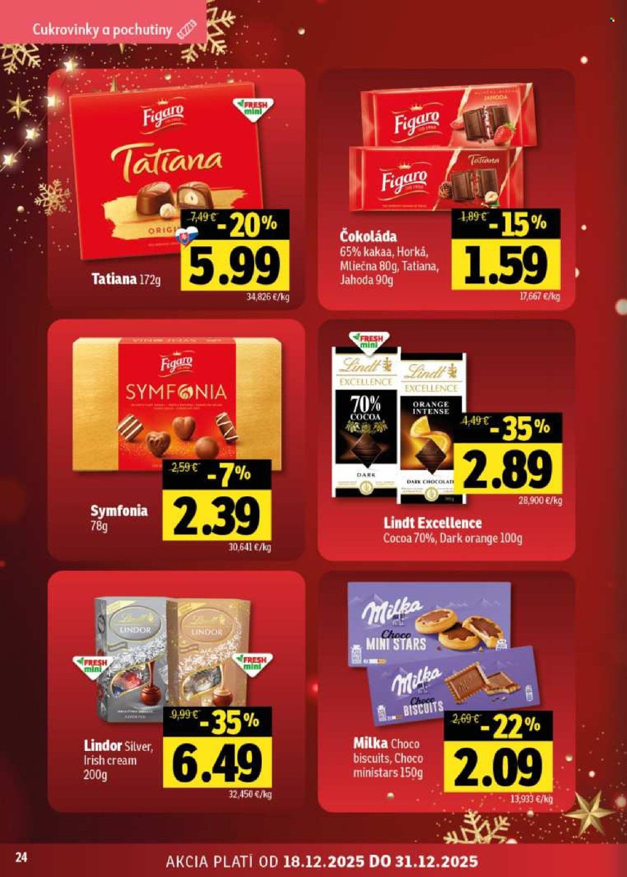 FRESH leták - Stredné a západné Slovensko (2025-12-18 - 2025-12-31) | 24