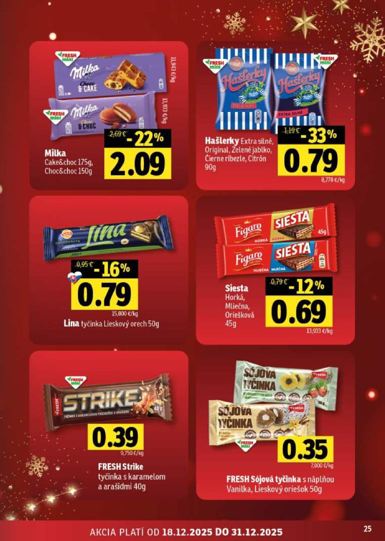 FRESH leták - Stredné a západné Slovensko (2025-12-18 - 2025-12-31) | 25
