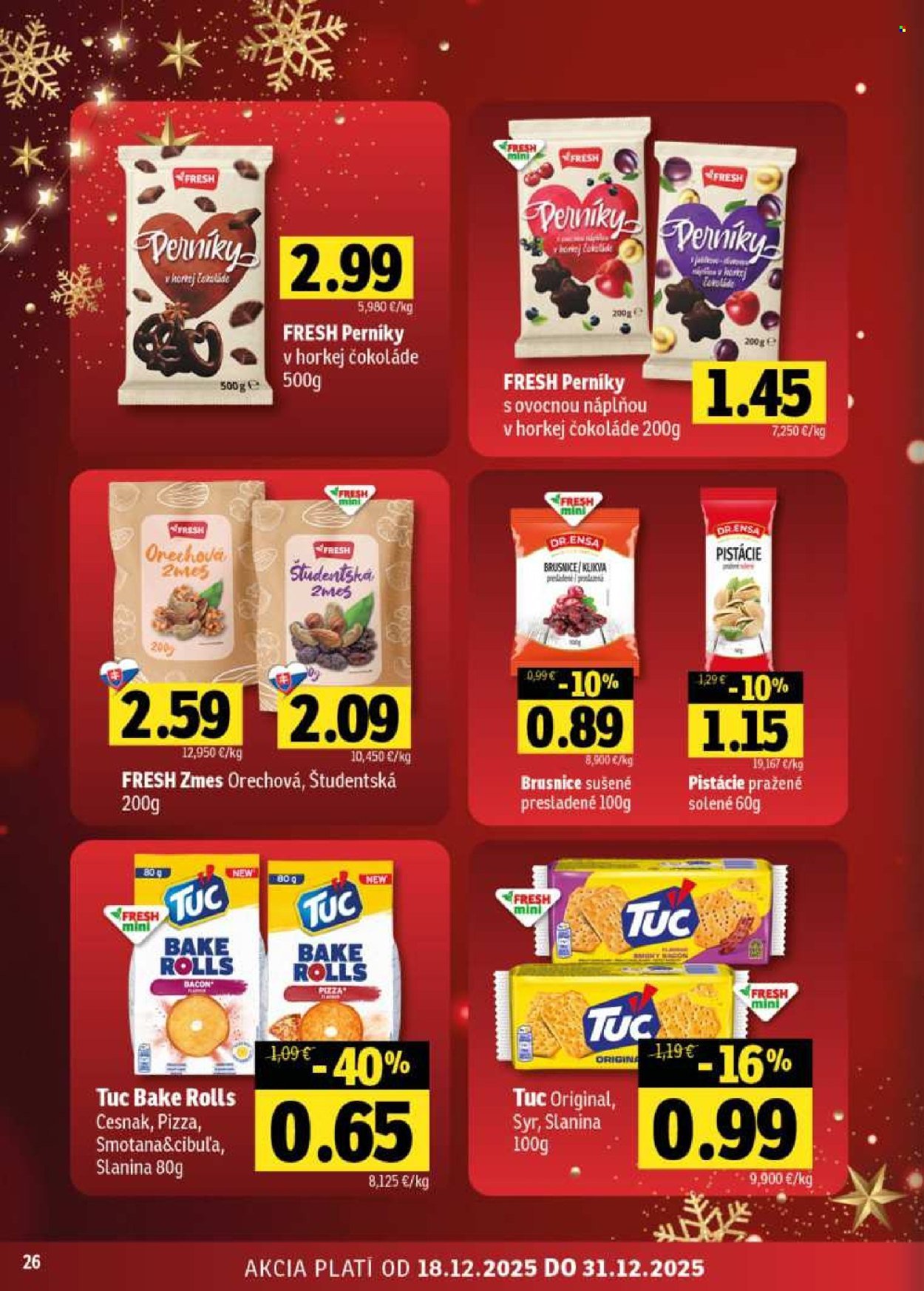FRESH leták - Stredné a západné Slovensko (2025-12-18 - 2025-12-31) | 26