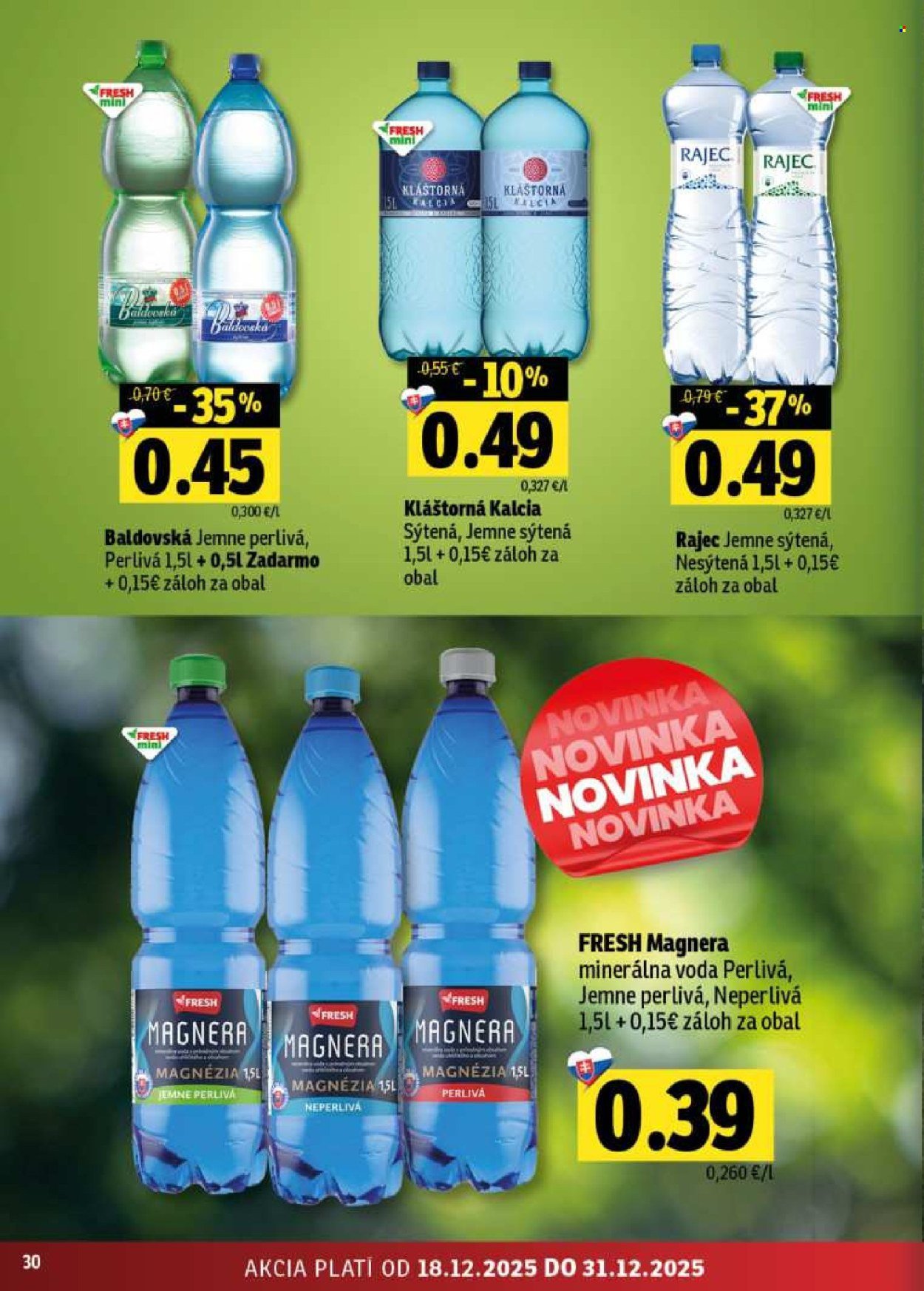 FRESH leták - Stredné a západné Slovensko (2025-12-18 - 2025-12-31) | 30
