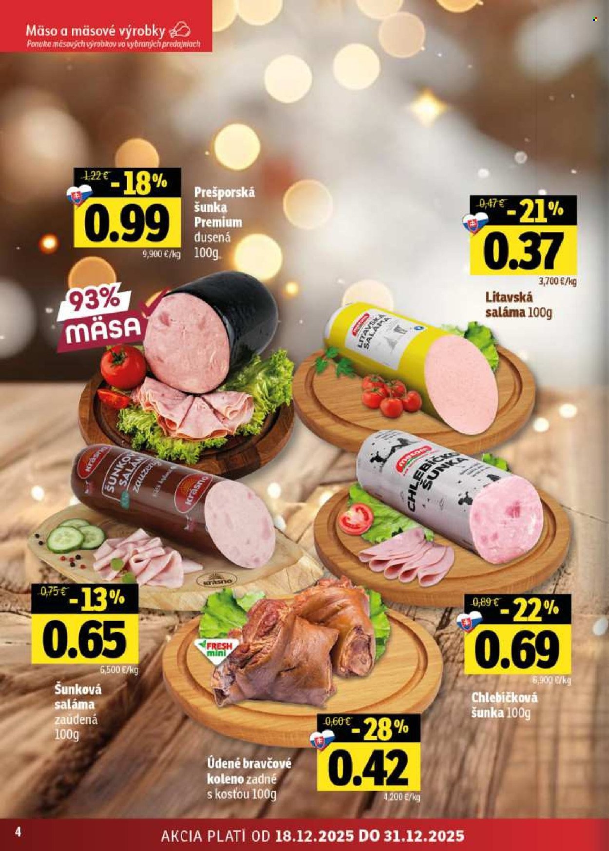 FRESH leták - Stredné a západné Slovensko (2025-12-18 - 2025-12-31) | 4