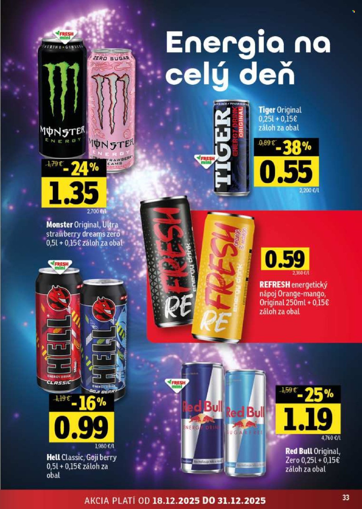 FRESH leták - Stredné a západné Slovensko (2025-12-18 - 2025-12-31) | 33