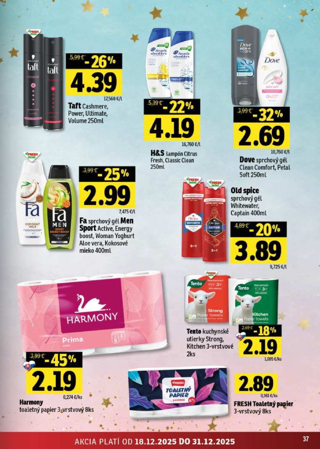 FRESH leták - Stredné a západné Slovensko (2025-12-18 - 2025-12-31) | 37