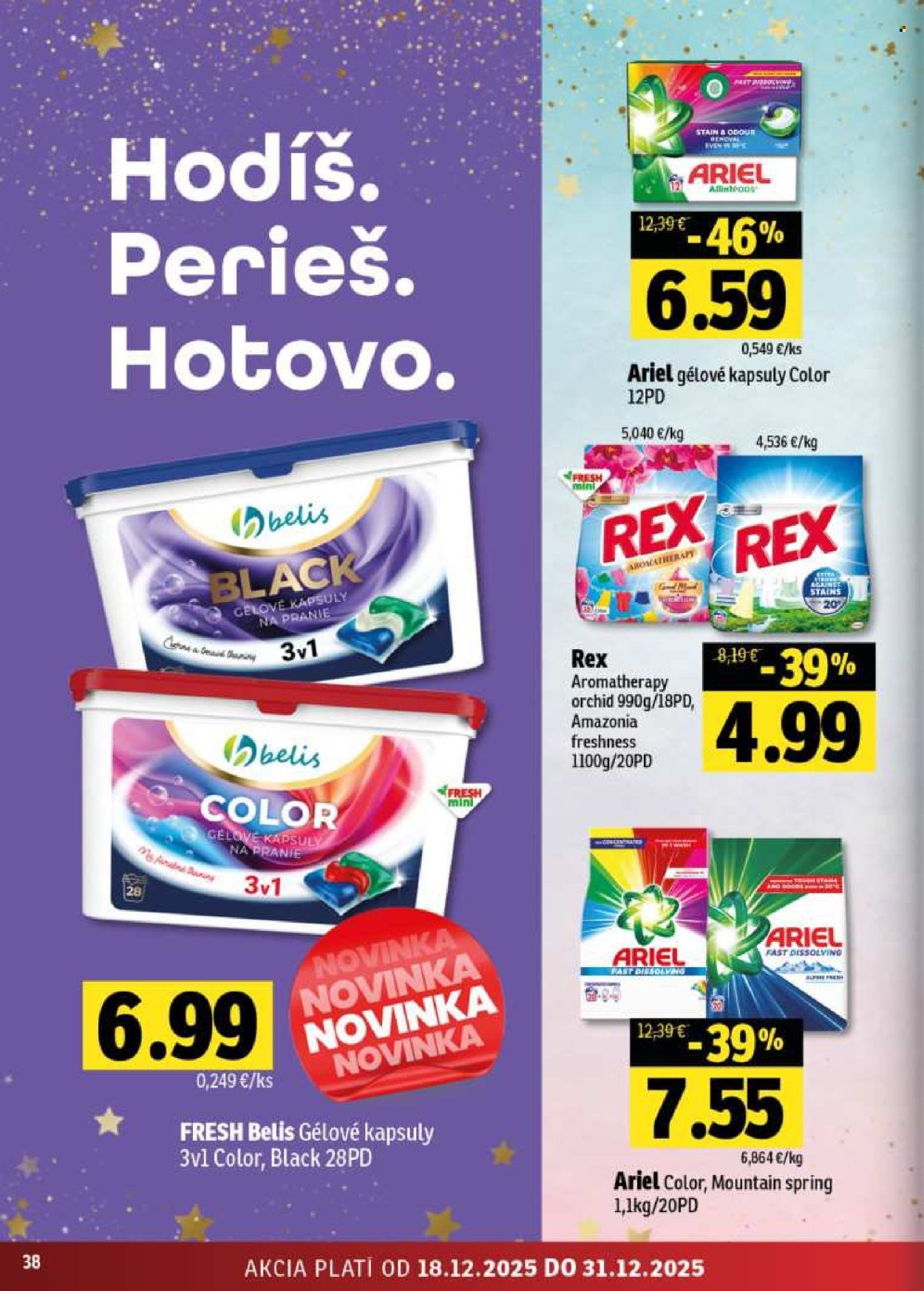 FRESH leták - Stredné a západné Slovensko (2025-12-18 - 2025-12-31) | 38