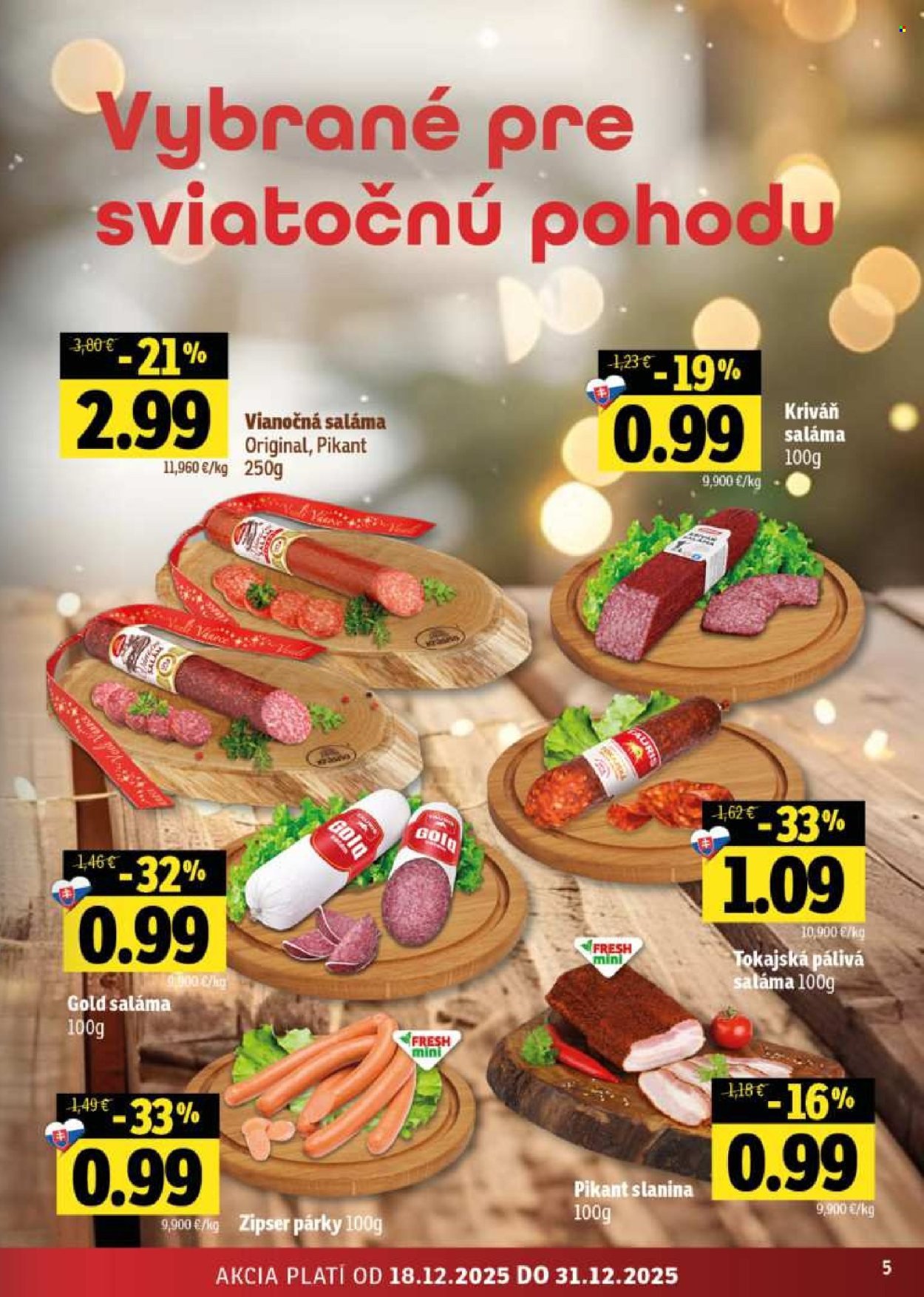 FRESH leták - Stredné a západné Slovensko (2025-12-18 - 2025-12-31) | 5