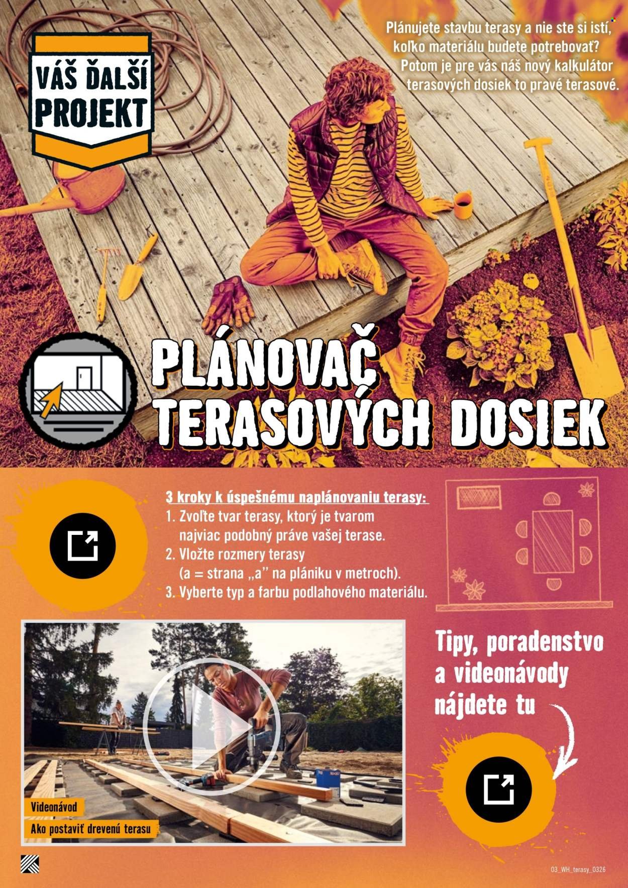 HORNBACH leták - Váš ďalší projekt - Terasa (2026-03-11 - 2026-03-25) | 2