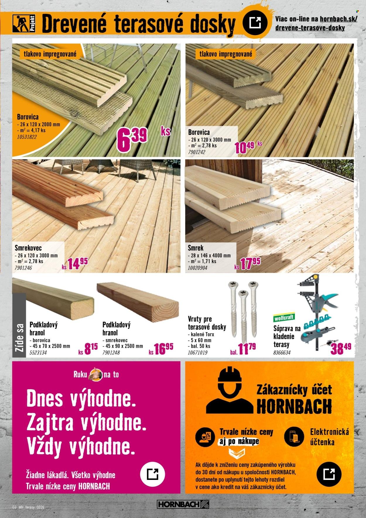 HORNBACH leták - Váš ďalší projekt - Terasa (2026-03-11 - 2026-03-25) | 3