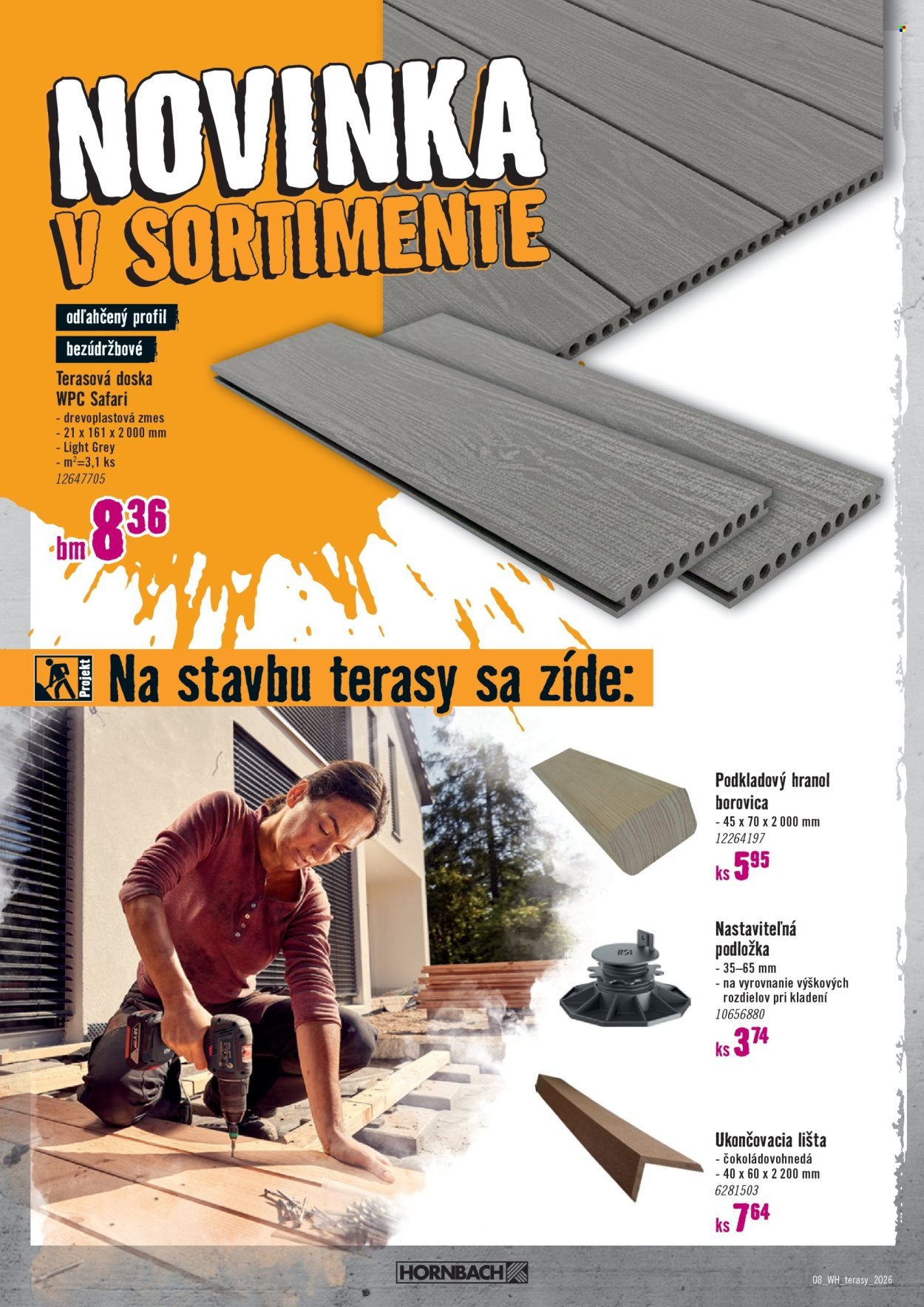 HORNBACH leták - Váš ďalší projekt - Terasa (2026-03-11 - 2026-03-25) | 8