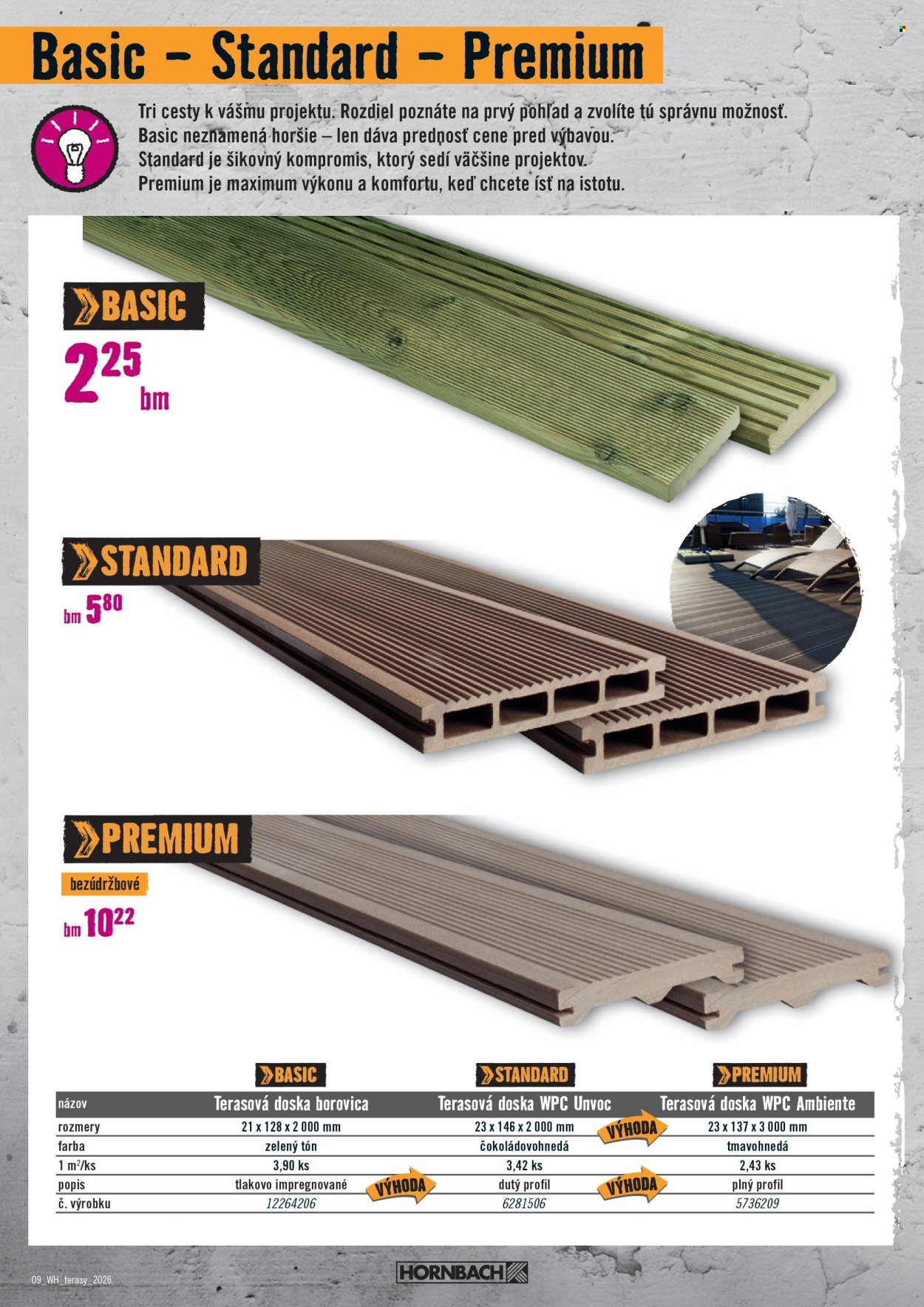 HORNBACH leták - Váš ďalší projekt - Terasa (2026-03-11 - 2026-03-25) | 9