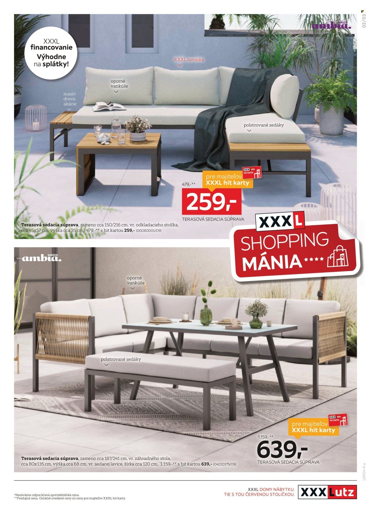 XXXLUTZ leták - Zľava 30 % na záhradný nábytok (2026-04-06 - 2026-04-19) | 3