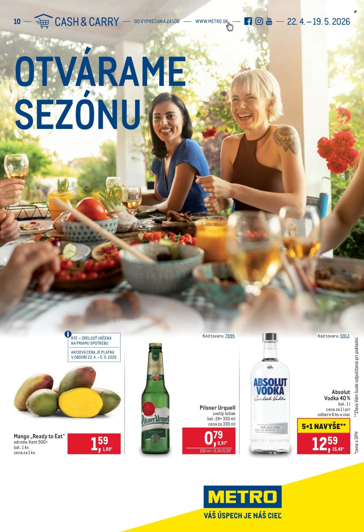 METRO leták - Otvárame sezónu (2026-04-22 - 2026-05-19) | 1