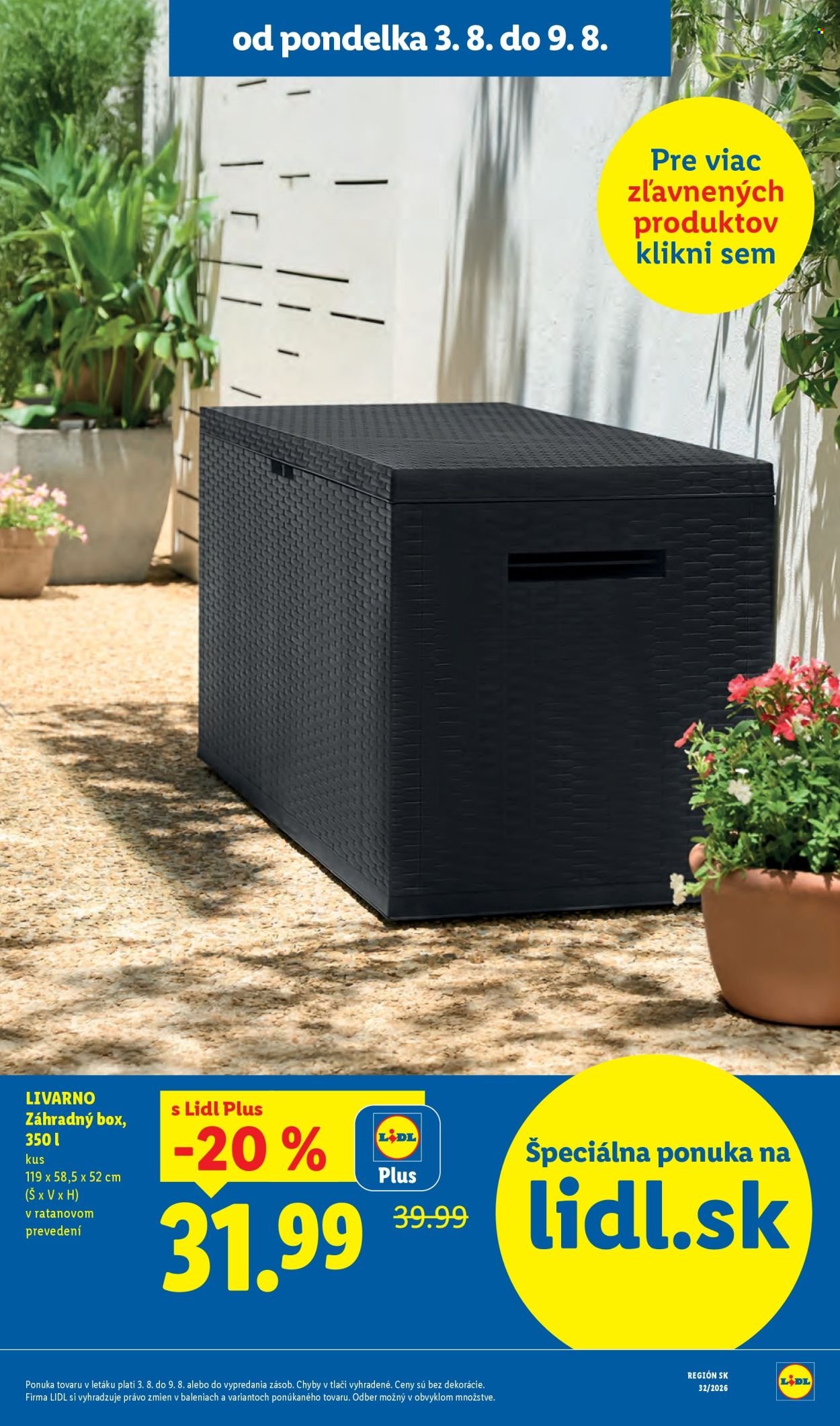 LIDL leták - Od pondelka 3.8.2026