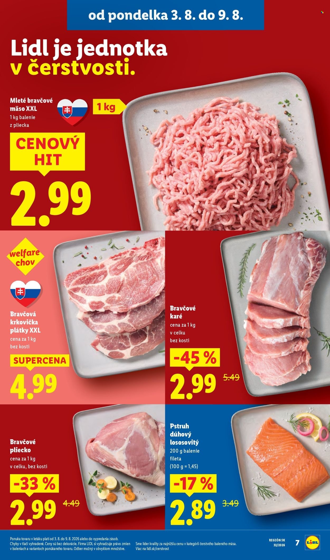 LIDL leták - Od pondelka 3.8.2026