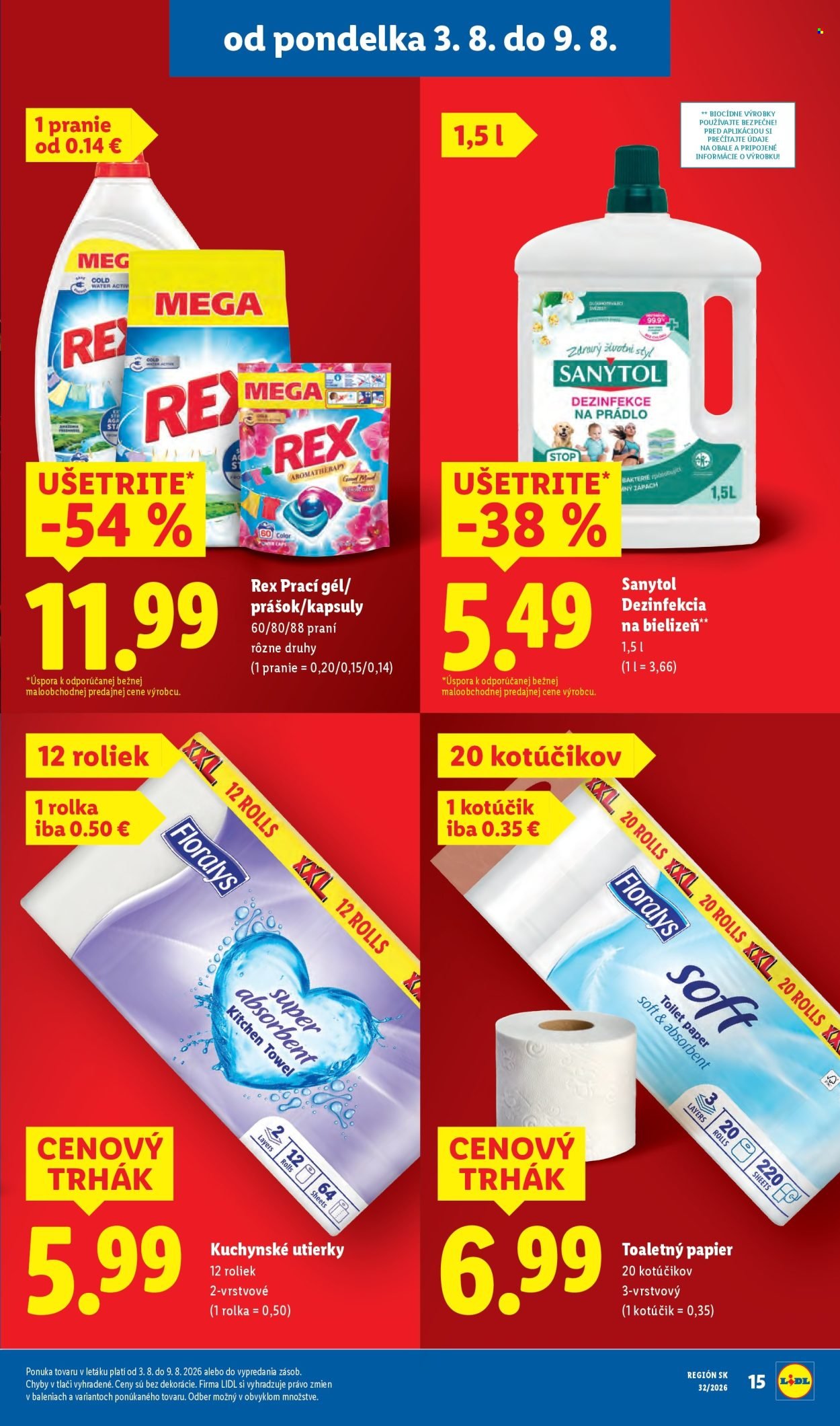 LIDL leták - Od pondelka 3.8.2026
