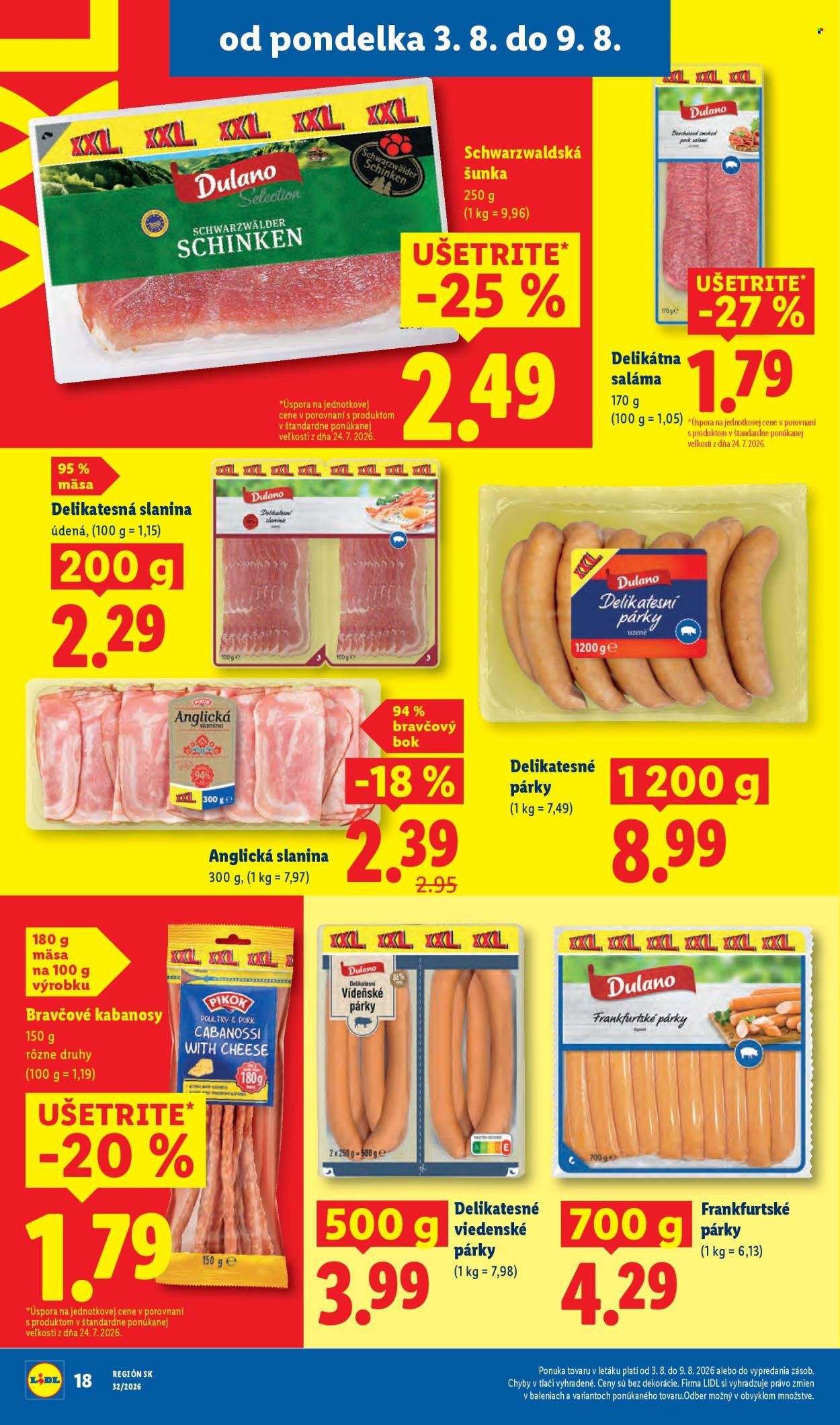 LIDL leták - Od pondelka 3.8.2026