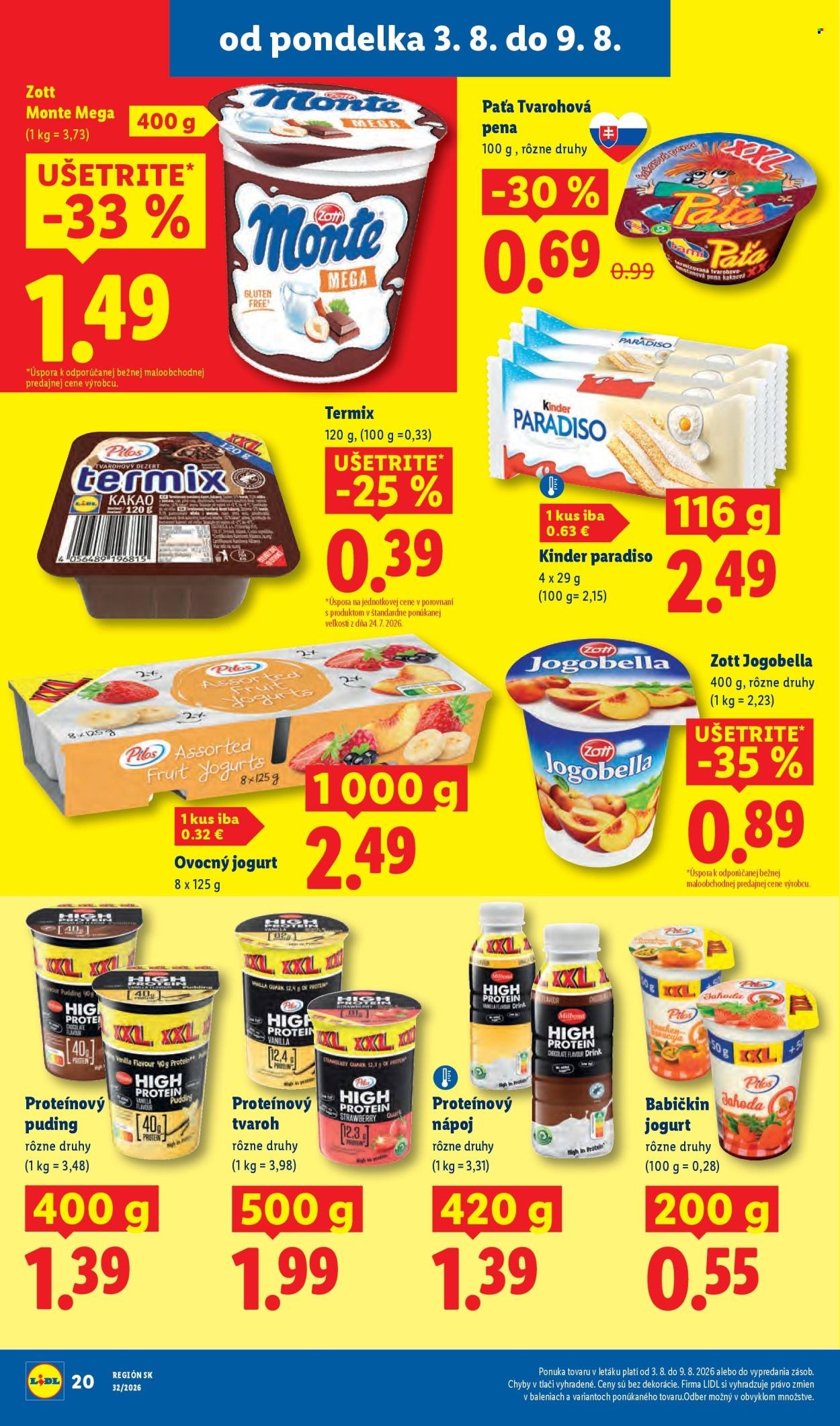 LIDL leták - Od pondelka 3.8.2026