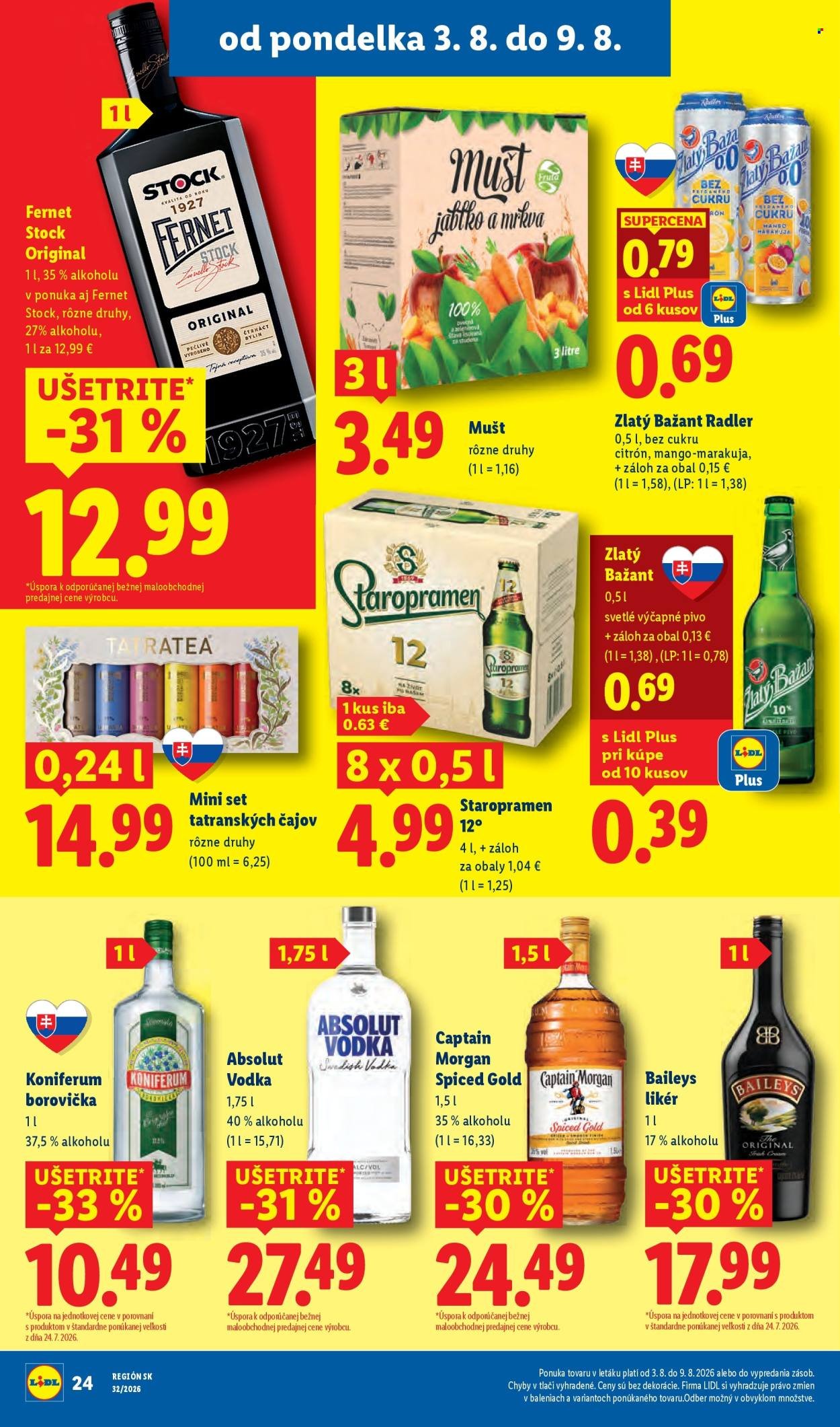 LIDL leták - Od pondelka 3.8.2026