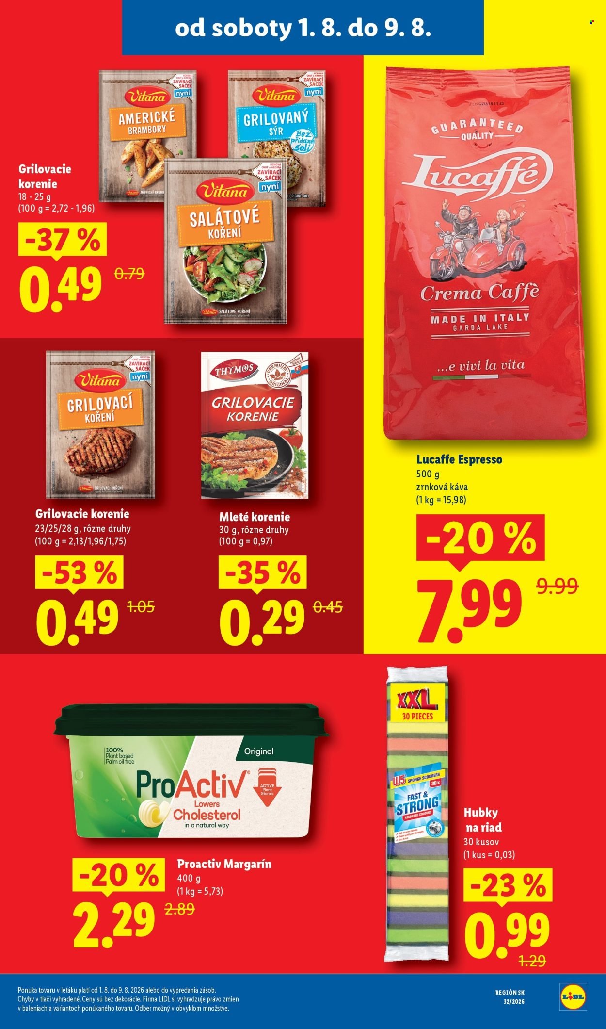 LIDL leták - Od pondelka 3.8.2026