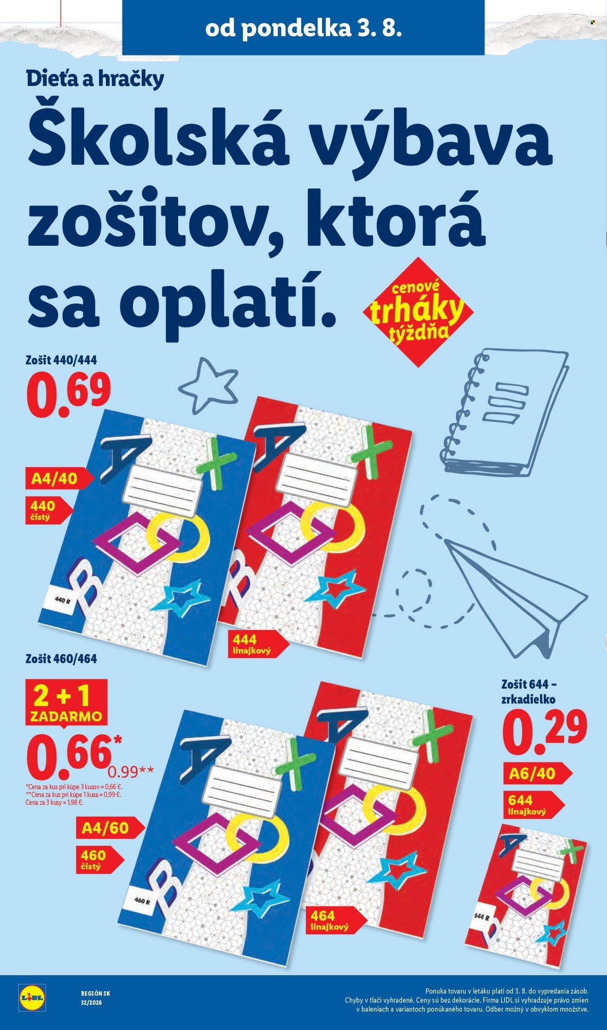 LIDL leták - Od pondelka 3.8.2026