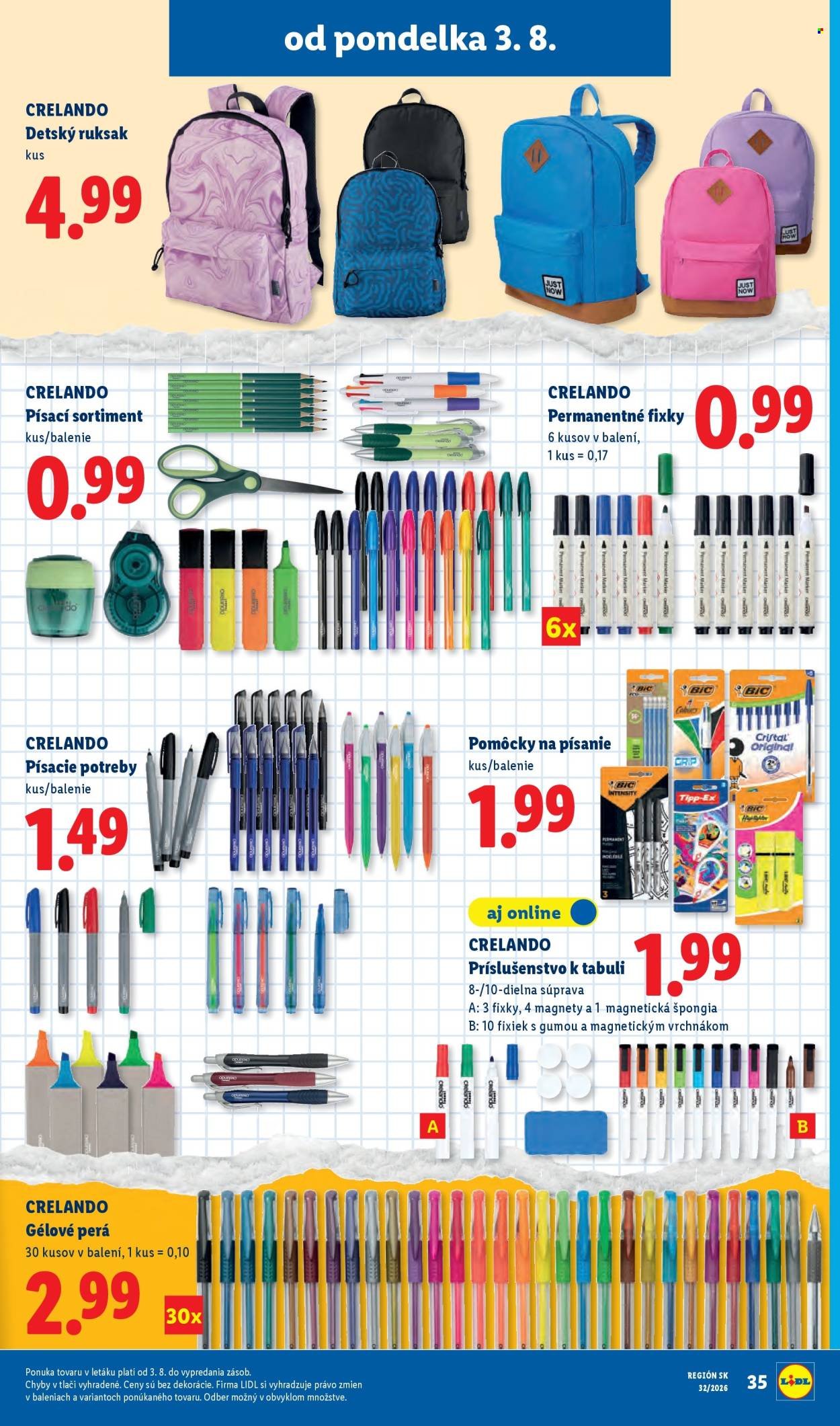 LIDL leták - Od pondelka 3.8.2026