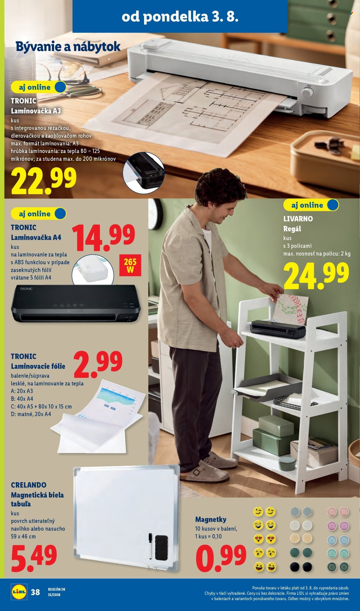LIDL leták - Od pondelka 3.8.2026