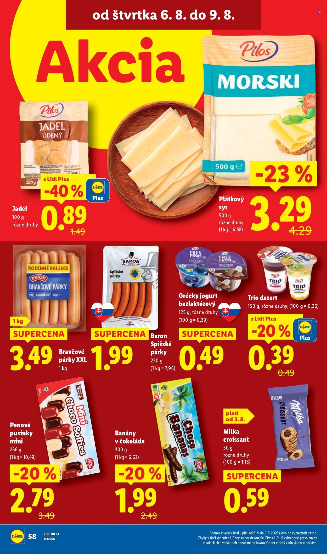 LIDL leták - Od pondelka 3.8.2026