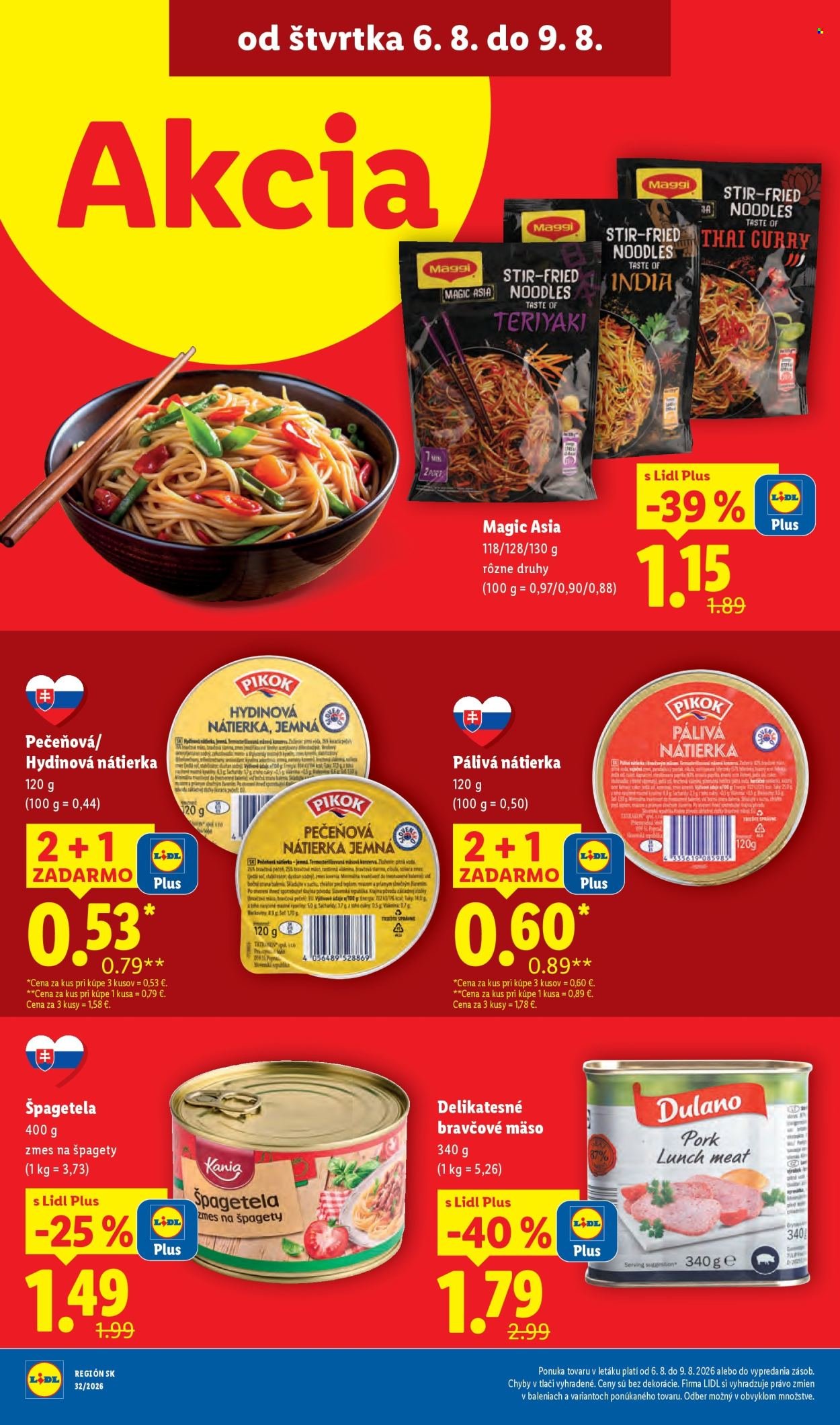 LIDL leták - Od pondelka 3.8.2026