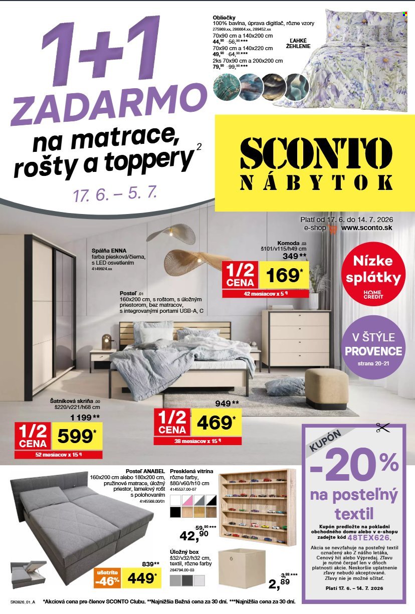 SCONTO NÁBYTOK leták - Aktuálny leták