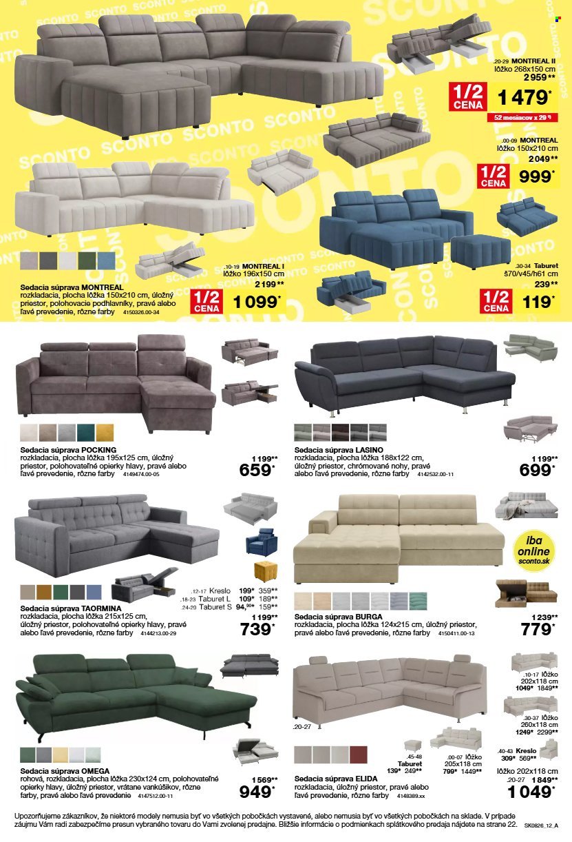 SCONTO NÁBYTOK leták - Aktuálny leták