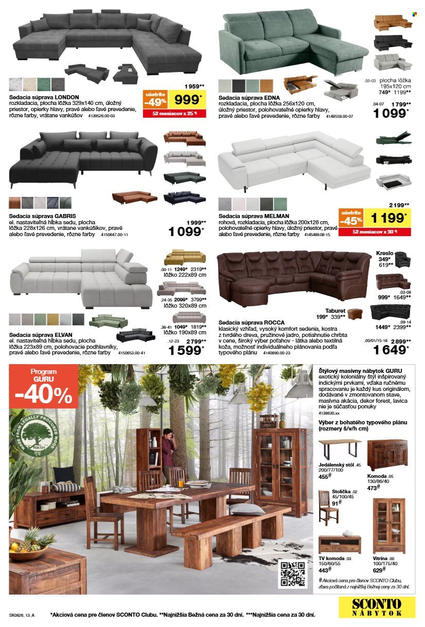 SCONTO NÁBYTOK leták - Aktuálny leták