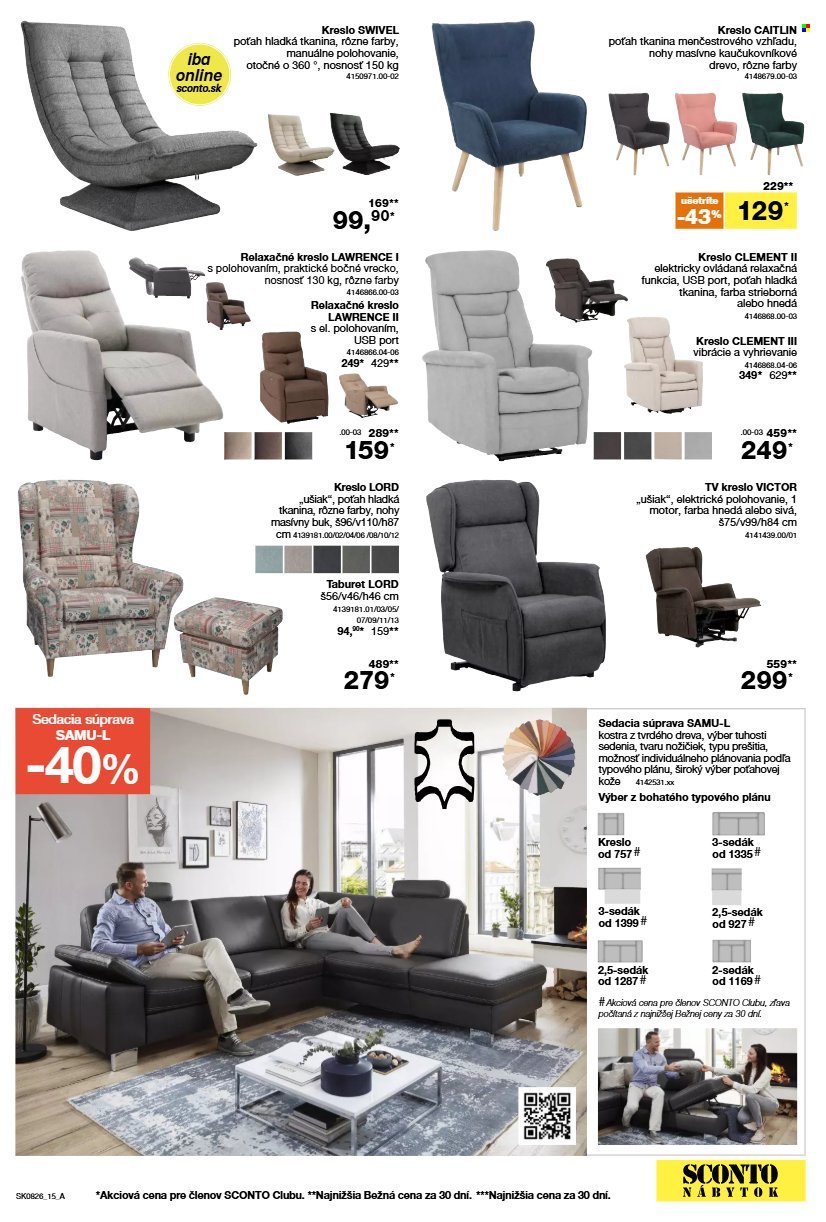 SCONTO NÁBYTOK leták - Aktuálny leták