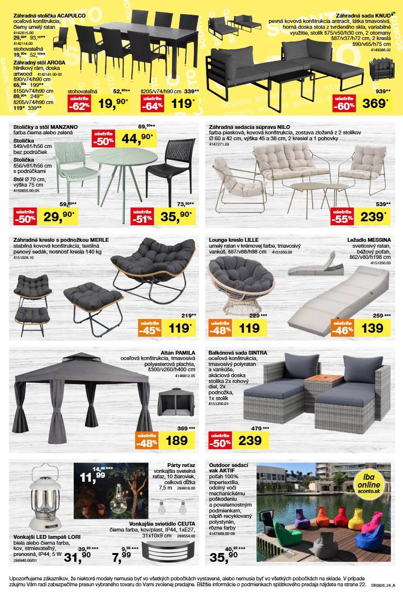 SCONTO NÁBYTOK leták - Aktuálny leták