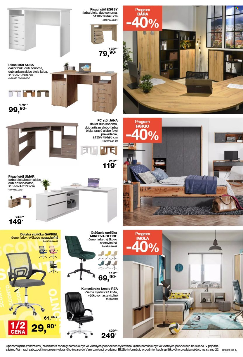 SCONTO NÁBYTOK leták - Aktuálny leták