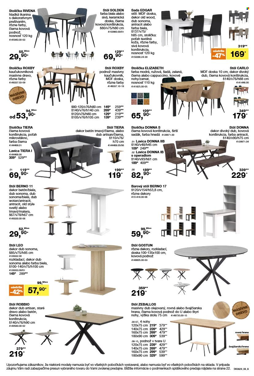 SCONTO NÁBYTOK leták - Aktuálny leták